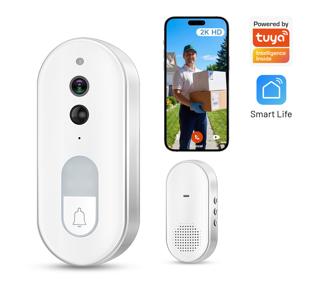 Smart Home Outdoor Camera - Tuya Smart Video-Türklingel Kabellos 1080P HD