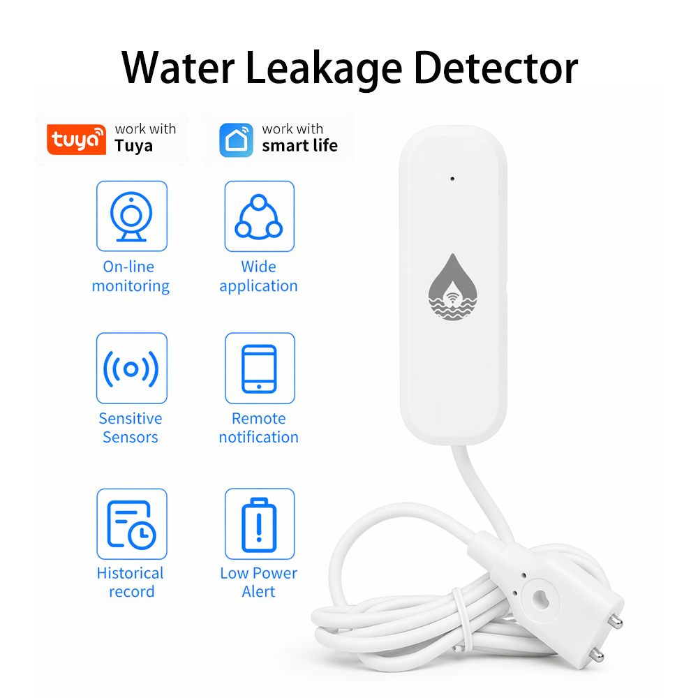Wifi Water Leak Detector - YFK WiFi/Zigbee Wasserleckage-Alarmsensor Tuya Smart Devices