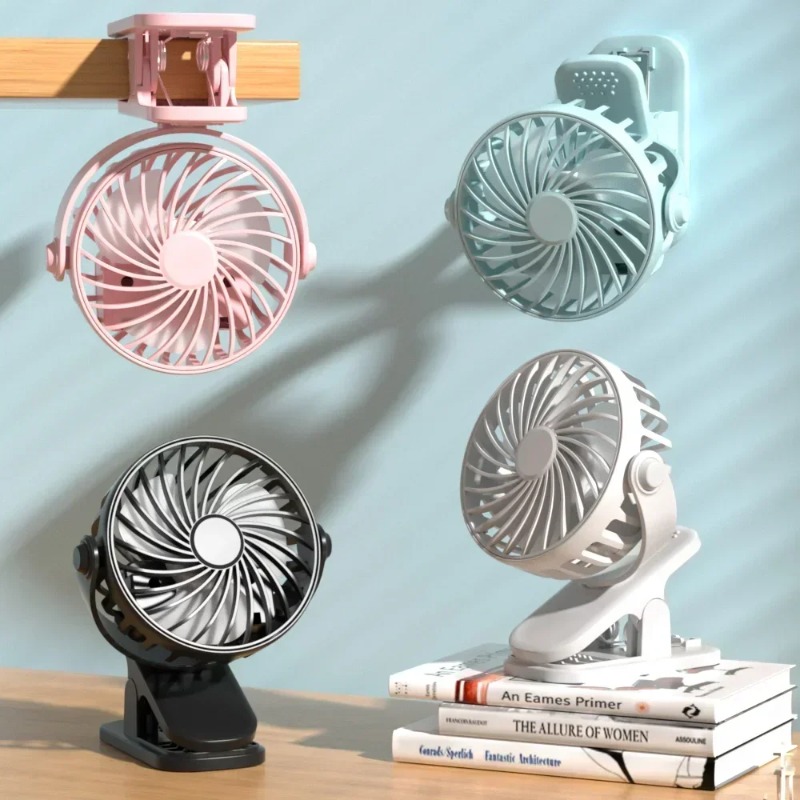 Smart Home Pc - Tragbarer Clip-Ventilator USB-Tischventilator 3 Geschwindigkeiten Leiser