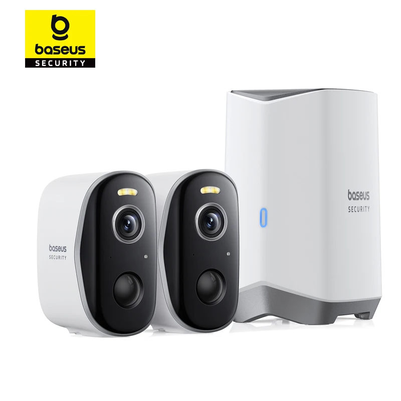 Eufy Camera E220 - Baseus Sicherheitsschutz-Außenkamera der N1-Serie, 2K-2-Cam-Kit, kabellose