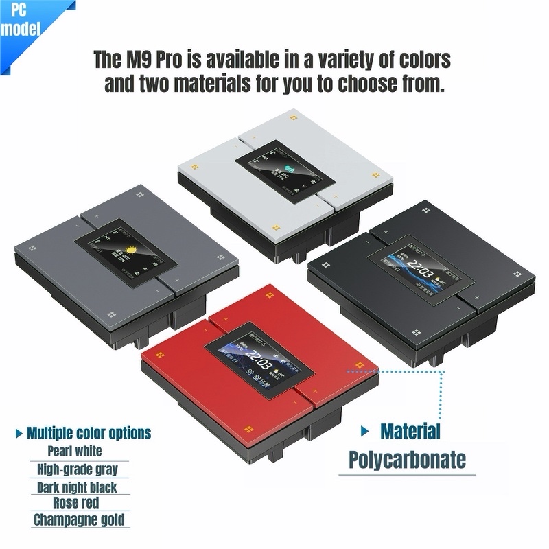 Smart Home Automation - PC-Modell M9Pro Tuya Zigbee Smart Switch,