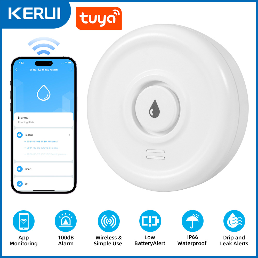 KERUI Tuya Smart Life WLAN-Was – Wifi Water Leak Detector Bewertung und Preis