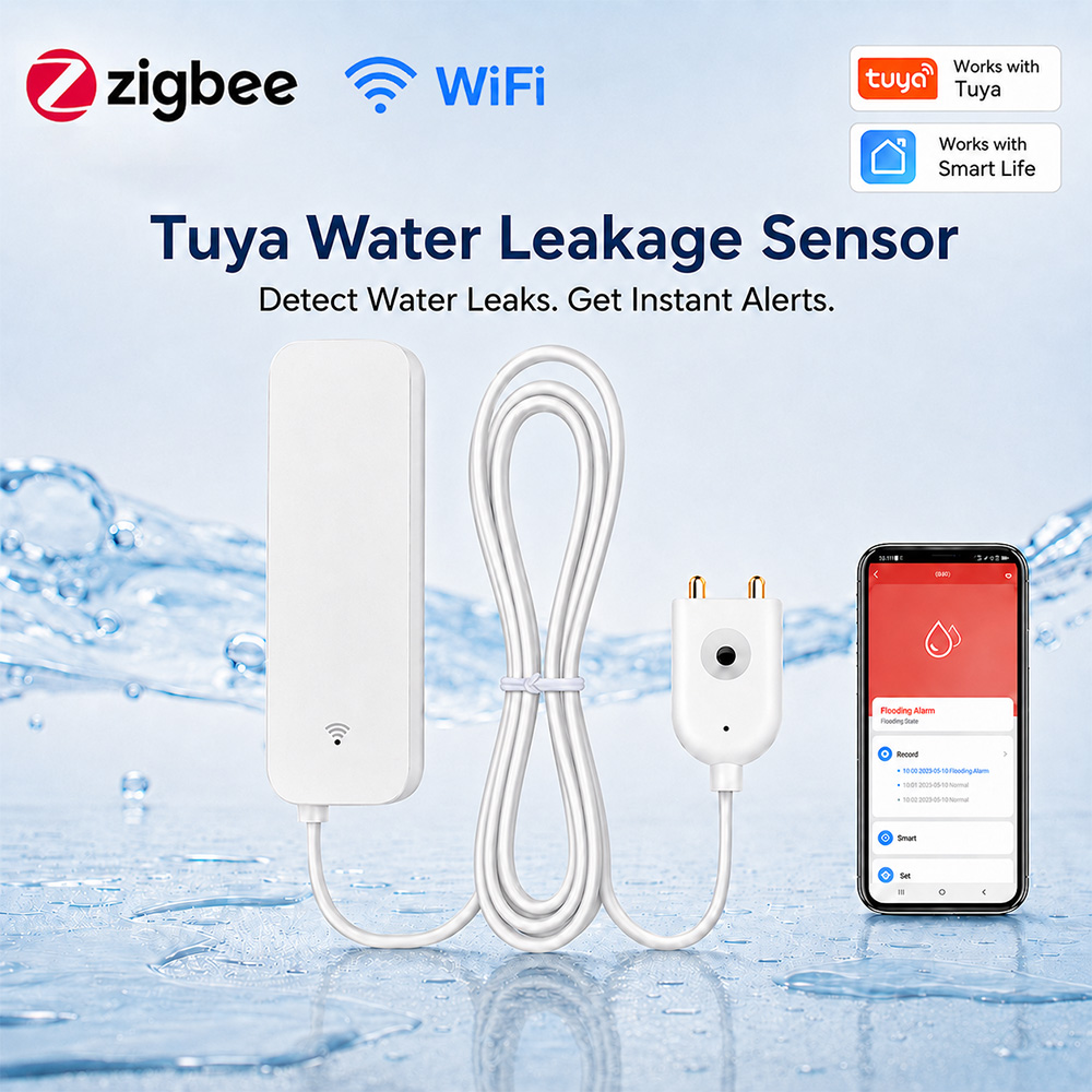 ZigBee WLAN Wasserleck-Sensor  – Wifi Water Leak Detector Bewertung und Preis