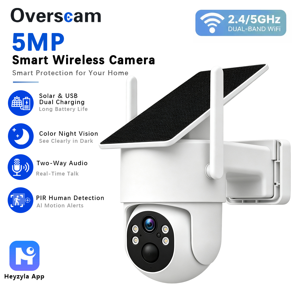 5MP Solarbetriebene PTZ-Kamera – Smart Home Outdoor Camera Bewertung und Preis