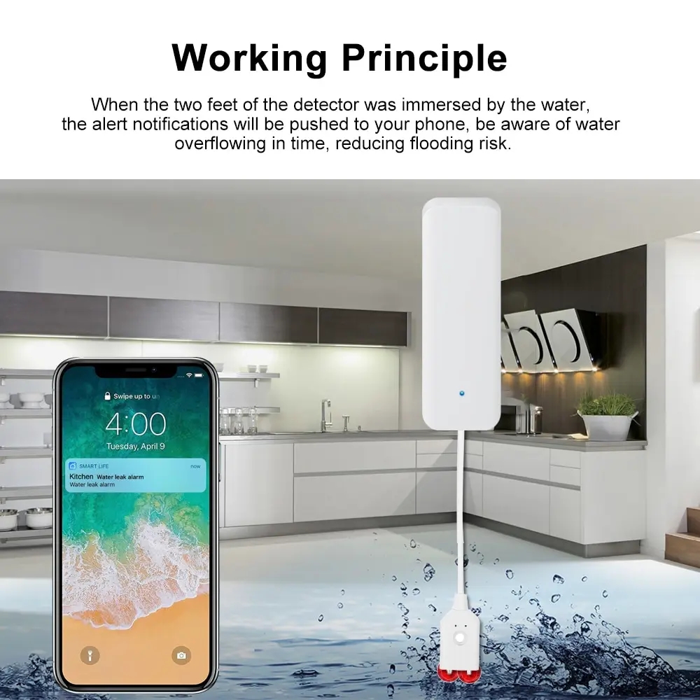 Tuya WiFi Smart Wasser Leck Se – Wifi Water Leak Detector Bewertung und Preis