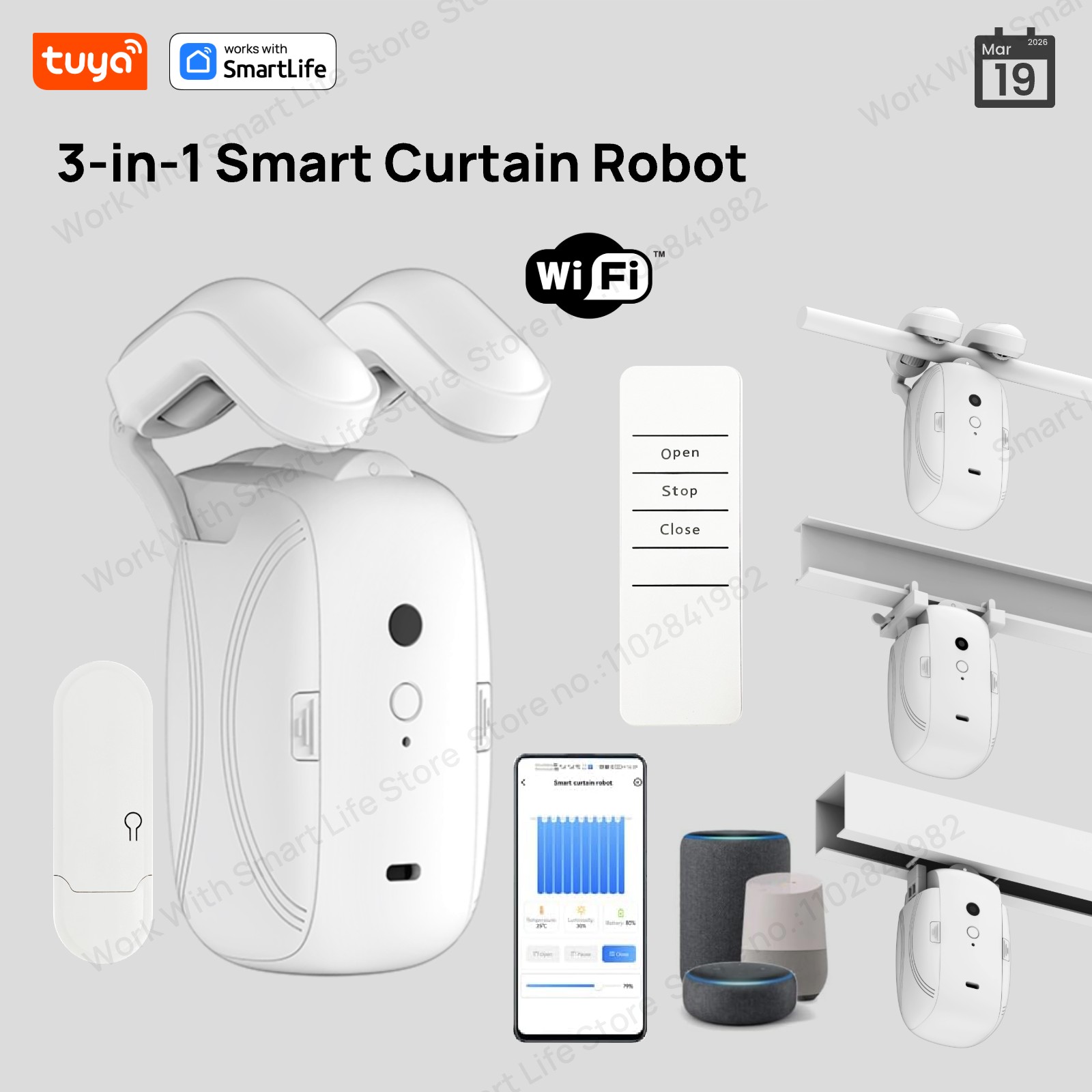 1/2 Stück Tuya Smart WiFi Vorh – Smart Home Blinds Bewertung und Preis