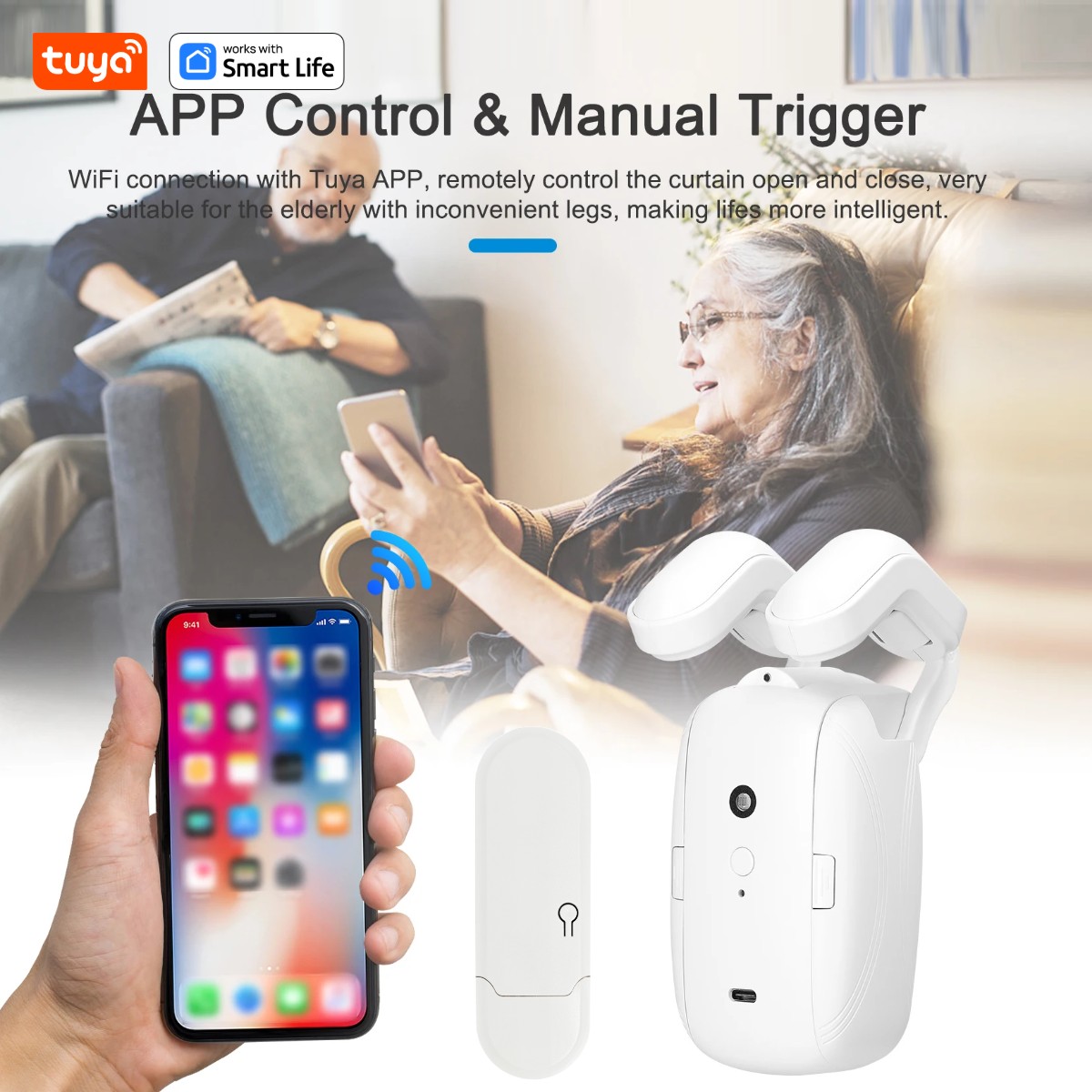 1/2 Stück Tuya Smart WiFi Vorh – Smart Home Blinds Bewertung und Preis