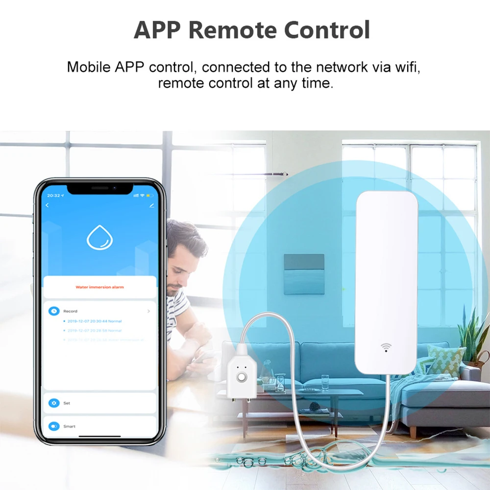 Tuya WiFi Zigbee Wasser Sensor – Wifi Water Leak Detector Bewertung und Preis