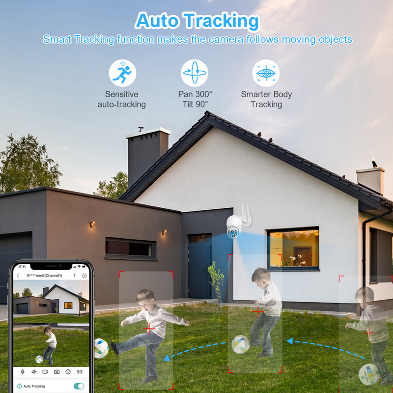 Smar 3MP Kabelloses CCTV-Siche – Smart Home Outdoor Camera Bewertung und Preis
